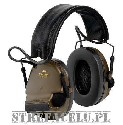 Słuchawki 3M Peltor ComTac XPI Standard - Zielone aktywny ochronnik słuchu