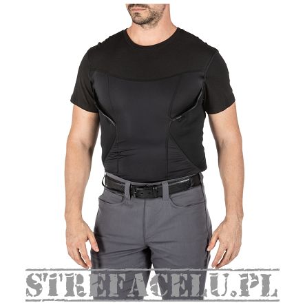 Koszulka do skrytego noszenia broni 5.11 CAMS S/S BASELAYER. kolor: BLACK