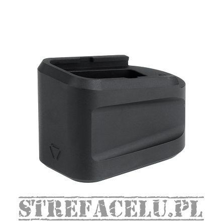 Powiększona stopka magazynka Glock 19 + 5 - 9mm - Aluminiowa - Czarna - SI-EMP-AL-G19 - Strike Industries