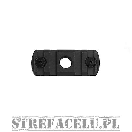 Szyna picatinny polimerowa M-Lok 4      wcięcia + port QD, kolor czarny