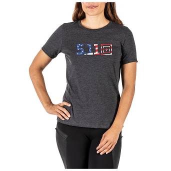 Koszulka damska 5.11 LGCY USA FLAG FILL TEE WS. kolor: CHARCOAL HTR