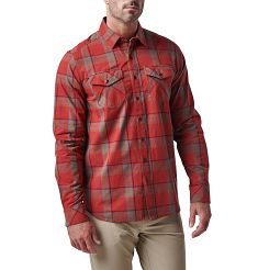 Koszula męska z długim rękawem 5.11 GUNNER PLAID L/S kolor: RED BRBN PLD