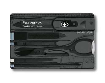 Victorinox SwissCard Classic, transparentna czarna