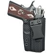 Kabura IWB Kydex 1911 Officer 3.5" (bez szyny) - Carbon. Wew. Prawa - Concealment Express CEX-1911-35NR-CF-RH-VAR