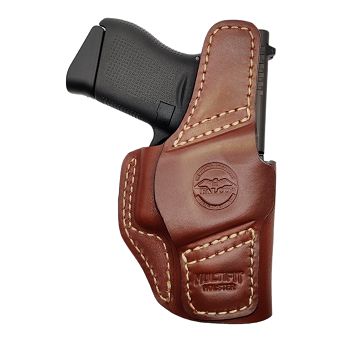 Kabura skórzana do rewolweru IWB/OWB AM02 MultiFit J-Frame, LH, kolor: Brązowy