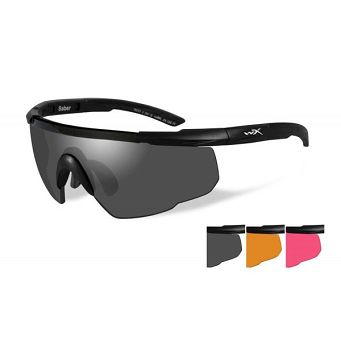 Okulary WileyX Saber Adv. Smoke / Rust / Vermillion Lens 309 / Matte Black Frame