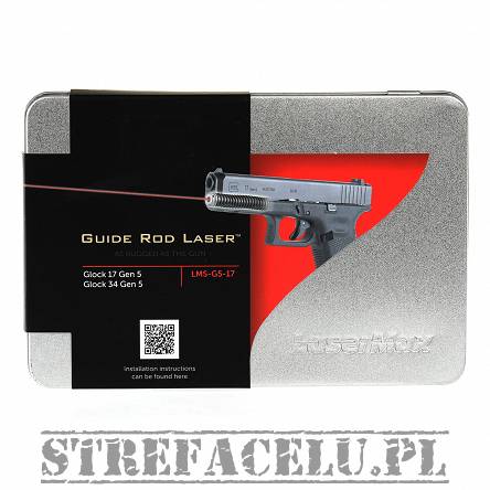 Wskaźnik laserowy w żerdzi do pistoletów Glock 17. 17MOS. 34MOS Gen5 - Czerwony - Lasermax LMS-G5-17