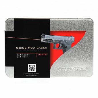 Wskaźnik laserowy w żerdzi do pistoletów Glock 17. 17MOS. 34MOS Gen5 - Czerwony - Lasermax LMS-G5-17