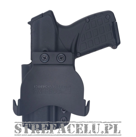 Kabura zewnętrzna prawa do pistoletu Keltec P17 OR, RH OWB kydex, kolor: czarny
