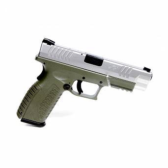 Pistolet XDM 4.5`` Srebrno-Zielony kal. 9x19mm