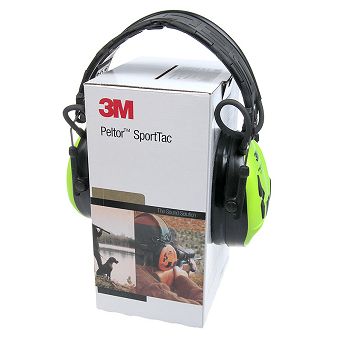Słuchawki 3M Peltor SportTac yellow-green - aktywny ochronnik słuchu żółto-ziel.