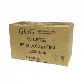 Amunicja FMJ .223 Remington GGG 62grn. // 223REM