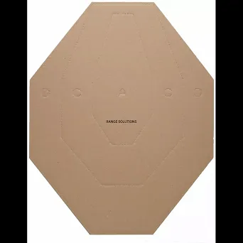 Tarcze Strzeleckie kartonowe IPSC 50szt - brązowe Range Solutions