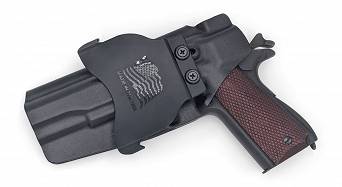Kabura zewnętrzna prawa do pistoletu 1911 Government bez szyny, RH OWB kydex, kolor: czarny