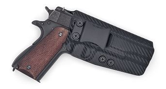 Kabura IWB Kydex 1911 Government 5" (bez szyny) - Carbon. Wew. Prawa - Concealment Express CEX-1911-5NR-CF-RH-VAR