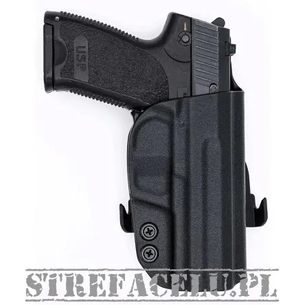 Kabura zewnętrzna prawa do pistoletu H&K USP 9/40 FS, RH OWB kydex, kolor: czarny