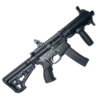 Israeli PCC Semi-Automatic Pistol, Manufacturer : Emtan, Model : MZ-9S, Barrel : 7 inches, Caliber : 9x19