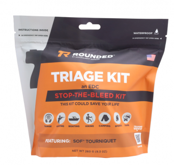 Zestaw pierwszej pomocy (Staza, opatrunek klatki piersiowej, bandaż, rękawiczki) Range Triage Kit