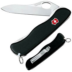 Victorinox Scyzoryk Sentinel One Hand z klipsem. czarny. Nylon 111mm