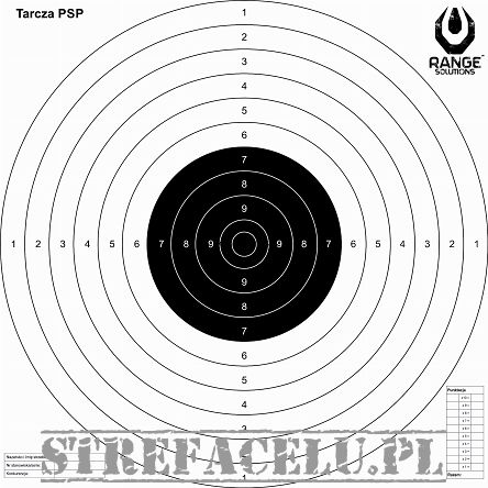 Tarcze Strzeleckie PSP TS2 50szt Range Solutions
