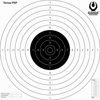 Tarcze Strzeleckie PSP TS2 50szt Range Solutions