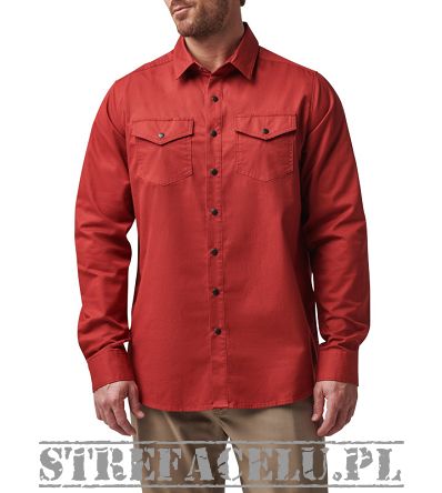 Koszula męska z długim rękawem 5.11 GUNNER SOLID L/S kolor: RED BOURBON