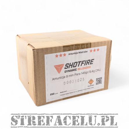 Nabój kulowy CMJ 9,4G 145gr Shotfire Dynamic op. 250szt // 9 PARA