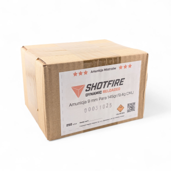 Nabój kulowy CMJ 9,4G 145gr Shotfire Dynamic op. 250szt // 9 PARA