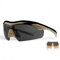 Okulary WileyX Vapor 2.5 Grey / Clear / Light Rust 3512 / Tan Frame