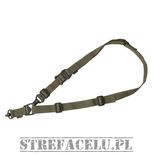 Pas nośny Magpul Sling MS3 1 punktowy MS3® Single QD Sling GEN2 - Ranger  Green - MAG515 Sklep Warszawa