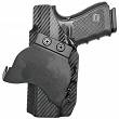 Kabura OWB Kydex Paddle Glock 17/19/22/23/26/27/31/32/33/34/45 Carbon. Zew. Prawa - Concealment Express GLK-171926-CF-RH-OWBPDL