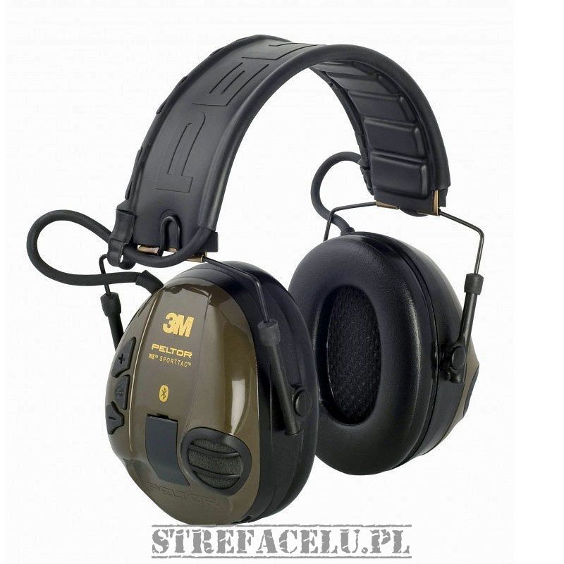 Słuchawki 3M Peltor SportTac WS Light Bluetooth green aktywny ochronnik słuchu