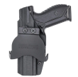 Kabura zewnętrzna prawa do pistoletu Ruger American Compact, RH OWB kydex, kolor: czarny