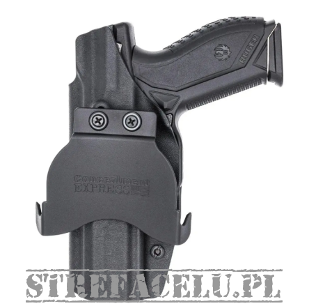 Kabura zewnętrzna prawa do pistoletu Ruger American Compact, RH OWB kydex, kolor: czarny