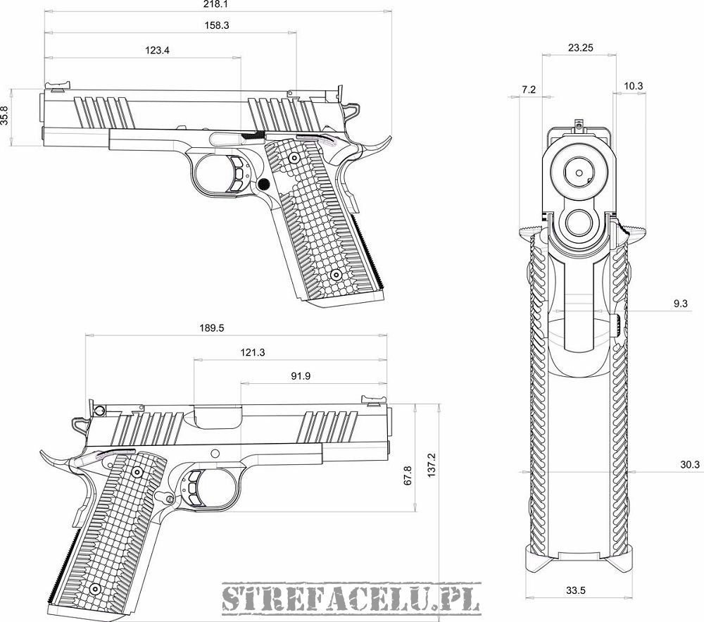 Bul Armory 1911 TROPHY kal. .45ACP, TIN Bull barrel
