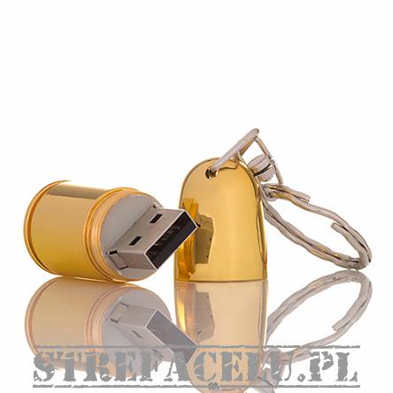 Pendrive pocisk rewolwerowy - 8GB - kolor złoty