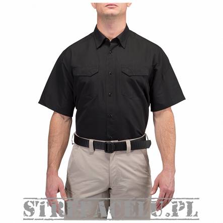 Koszula męska z krótkim rękawem 5.11 FAST-TAC SHIRT BLACK