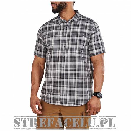 Koszula męska z krótkim rękawem 5.11 WYATT S/S PLAID SHIRT, kolor: VOLCANIC PLD