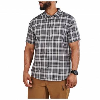 Koszula męska z krótkim rękawem 5.11 WYATT S/S PLAID SHIRT, kolor: VOLCANIC PLD 