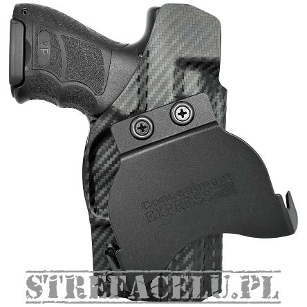 Kabura zewnętrzna lewa do pistoletu H&K VP9SK OR, LH OWB kydex, kolor: carbon