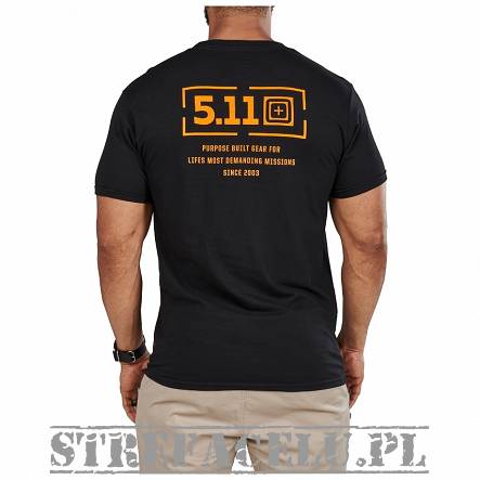 T-shirt męski 5.11 MISSION S/S TEE, kolor: BLACK
