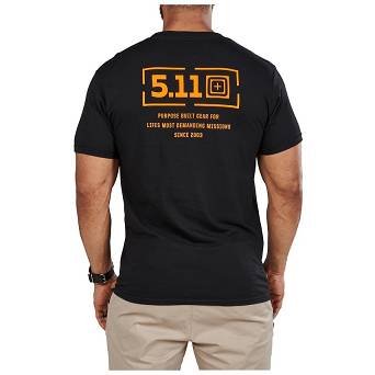 T-shirt męski 5.11 MISSION S/S TEE, kolor: BLACK