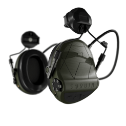 Słuchawki aktywne Sordin Supreme T2 z montażem do szyn ARC - Zielone - 303006-30P