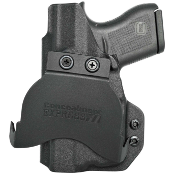 Kabura zewnętrzna prawa do pistoletu Glock 43/43X z TLR-6, RH OWB kydex, kolor: czarny