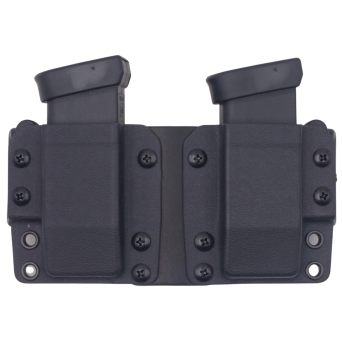 Ładownica na 2mag. dwurzędowe 9mm/40SW OWB kydex, kolor: czarny