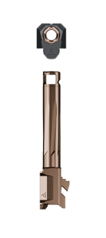 Lufa z komorą nabojową + kompensator RADIAN - G19 / G19X / G45 gen 5 - Brązowa