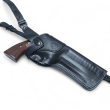 Kabura skórzana pionowa na szelkach do rewolweru Taurus Raging Hunter 6.75