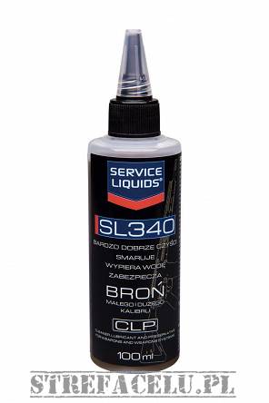 Olej do czyszczenia i konserwacji broni - SL340 CLP 100 ml /płyn/  - SERVICE LIQUIDS