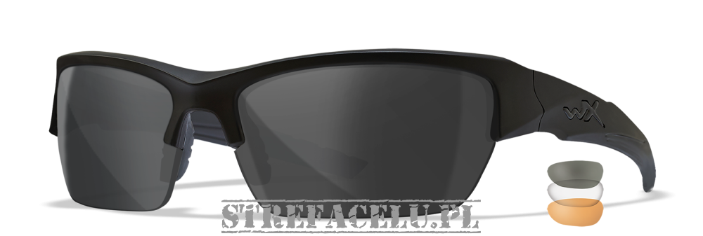 Okulary WileyX Valor 2.5 Grey / Clear / Light Rust / Matte Black Frame CHVAL06