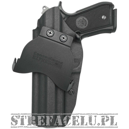 Kabura zewnętrzna prawa do pistoletu Beretta 92FS, RH OWB kydex, kolor: czarny
